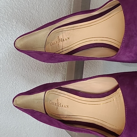 Cole Haan purple suede pumps size 8.5 💜 - Picture 5 of 14
